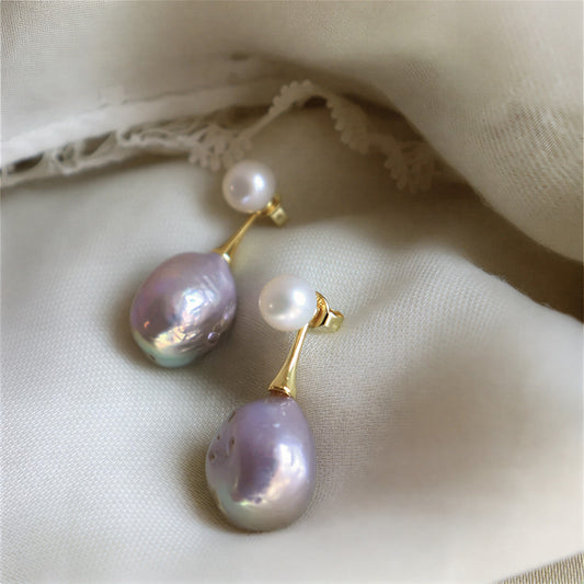 Exquisite Lilac Perle Boucles d'Oreilles