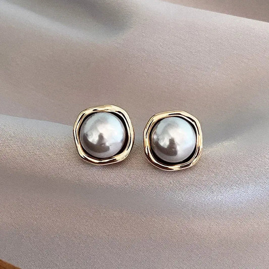 Or Perle Puces d'Oreilles