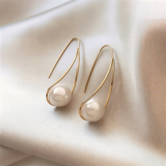 Élégant Perle Mystic Boucles d'Oreilles