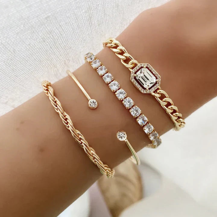 Domitia Calvina Bracelet Set | Or